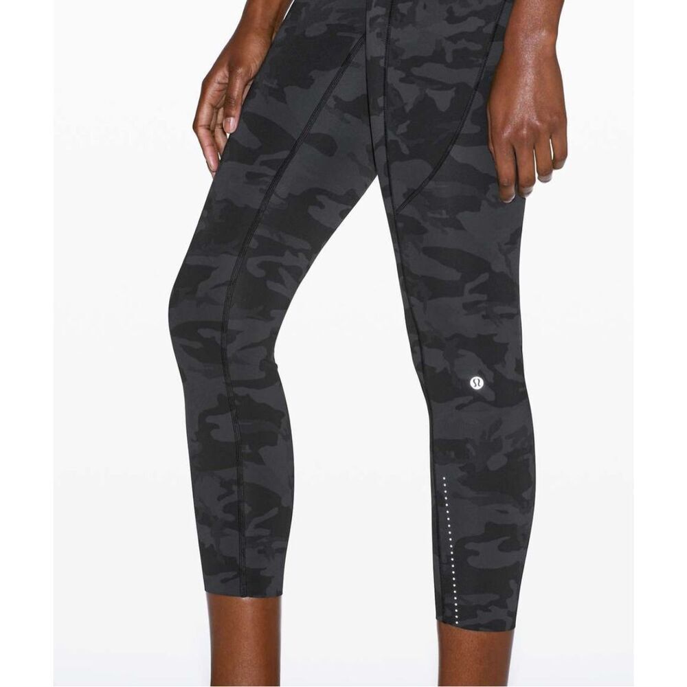 Lululemon Fast and Free Camo Tights 25” Leggings NWOT